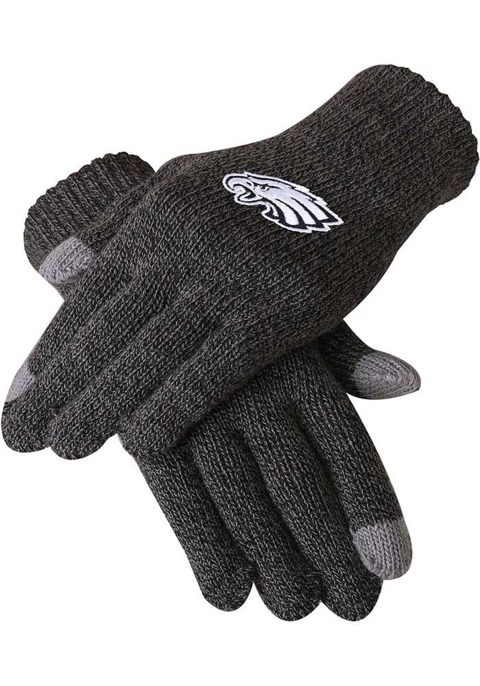 Men's Philadelphia Eagles Gray Knit Gloves