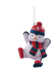 St Louis Cardinals Snowboarding Penguin Ornament