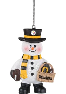 Pittsburgh Steelers Snowman Basket Ornament