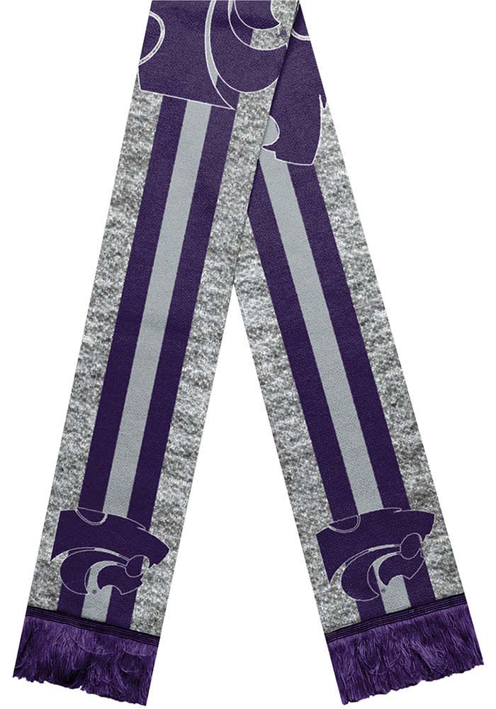 Forever Collectibles K-State Wildcats Gray Big Logo Mens Scarf