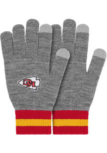 Forever Collectibles Kansas City Chiefs Gray Big Logo Mens Gloves