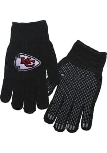 Forever Collectibles Kansas City Chiefs Black Knit Work Mens Gloves