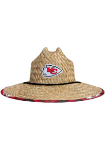 Forever Collectibles Kansas City Chiefs Brown Floral Straw Mens Bucket Hat