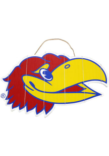 Forever Collectibles Kansas Jayhawks Mascot Head Sign Sign