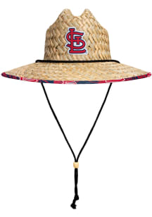 Forever Collectibles St Louis Cardinals Brown Floral Straw Mens Bucket Hat