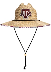 Forever Collectibles Texas A&amp;M Aggies Brown Floral Straw Mens Bucket Hat