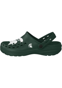 Strapped Michigan State Spartans Mens Flip Flops - Green