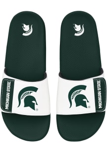 Velcro Tab Michigan State Spartans Mens Slides - Green