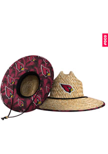 Forever Collectibles Arizona Cardinals Brown Floral Straw Mens Bucket Hat