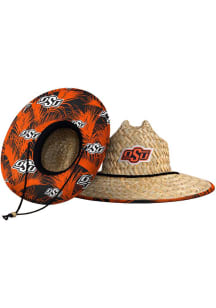 Forever Collectibles Oklahoma State Cowboys Brown Floral Straw Mens Bucket Hat