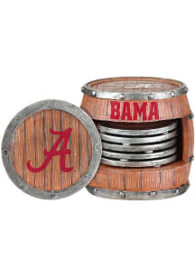Alabama Crimson Tide 5 Pack Barrel Coaster Set Coaster