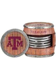 Texas A&amp;M Aggies 5 Pack Barrel Coaster Set Coaster