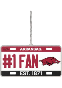 Arkansas Razorbacks license plate Ornament