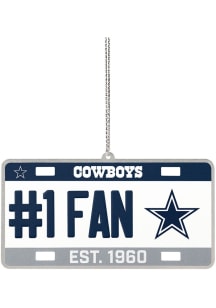 Dallas Cowboys license plate Ornament