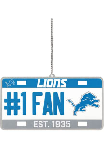 Detroit Lions license plate Ornament