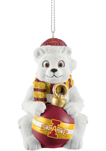Iowa State Cyclones sitting polar bear Ornament