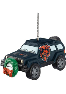 Chicago Bears jeep with wreath Ornament