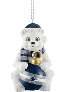 Dallas Cowboys sitting polar bear Ornament