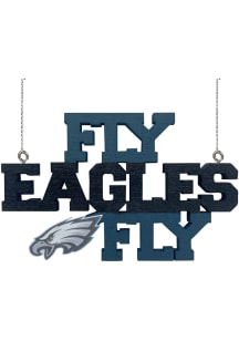 Philadelphia Eagles wood slogan Ornament