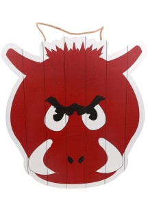 Forever Collectibles Arkansas Razorbacks Mascot Head Sign Sign - Crimson