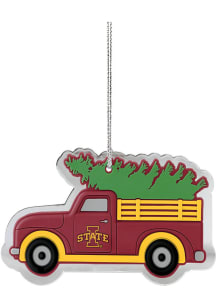 Iowa State Cyclones Metal Truck Ornament