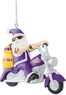 LSU Tigers Santa On Ornament Ornament