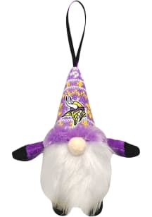 Minnesota Vikings Plush Gnome Ornament - Purple