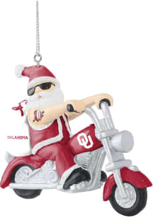 Oklahoma Sooners Santa On Ornament Ornament