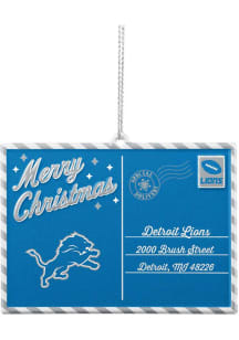 Detroit Lions metal postcard Ornament