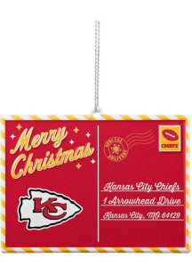 Kansas City Chiefs metal postcard Ornament