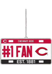 Cincinnati Reds license plate Ornament