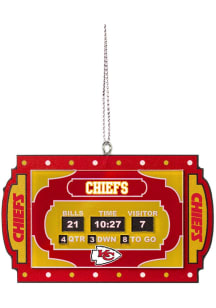 Kansas City Chiefs scoreboard Ornament - Red