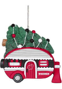 Cardinal Wisconsin Badgers Wisconsin Camper Ornament