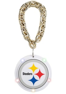Pittsburgh Steelers Big Logo Light Up Chain Ornament - Black