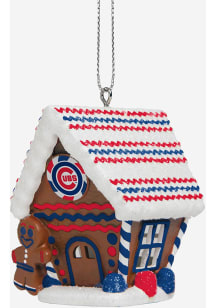 Chicago Cubs Gingerbread House Ornament - Blue