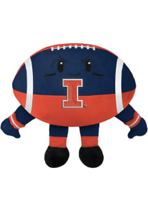 Forever Collectibles Orange Illinois Fighting Illini 10 Inch Football Face Plush