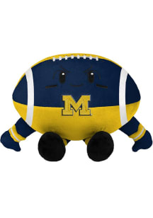 Forever Collectibles Yellow Michigan Wolverines 10 Inch Football Face Plush
