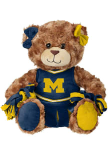 Forever Collectibles Yellow Michigan Wolverines 10 Inch Teddy Bear Cheerleader Plush