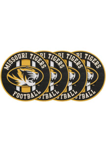 Missouri Tigers 4pk Die Cut Coaster - Gold