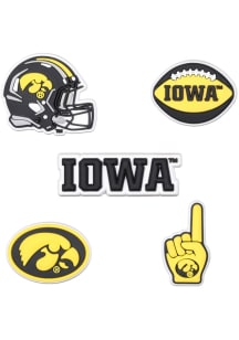 Black Iowa Hawkeyes 5pk Shoelaces