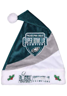 Philadelphia Eagles 2024 Super Bowl Champions Santa Hat Keychain - Green