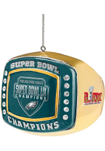 Philadelphia Eagles 2024 Super Bowl Champions Ring Ornament - Green