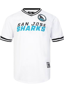 Pro Standard San Jose Sharks White Mesh Short Sleeve T Shirt