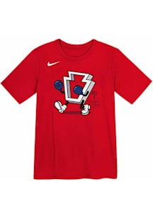 Nike Philadelphia Phillies Boys Red Rocky Short Sleeve T-Shirt