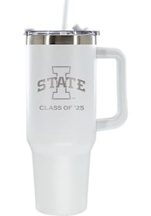 Iowa State Cyclones Class of 2025 40oz Stainless Steel Tumbler - White