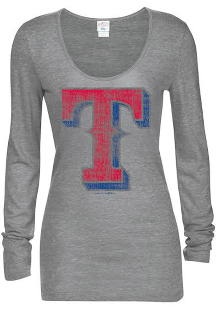 47 Brand / Men's Texas Rangers Club Grey Long Sleeve T-Shirt