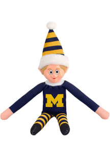 Navy Blue Michigan Wolverines Team Elf Decor