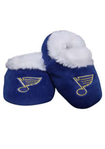 St Louis Blues Fuzzy Baby Slippers