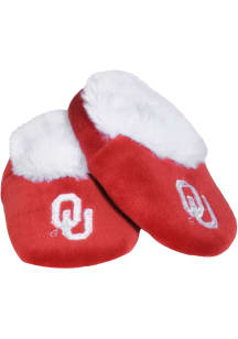 Oklahoma Sooners Fuzzy Baby Slippers