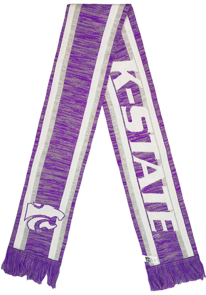 Forever Collectibles K-State Wildcats Knit Color Blend Mens Scarf